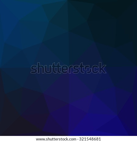 Dark blue abstract geometric rumpled triangular low poly style illustration gem graphic background. Raster polygonal design for your business website.