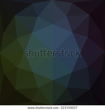 Dark blue abstract gem geometric rumpled triangular low poly style illustration graphic background. Raster polygonal design for your business.