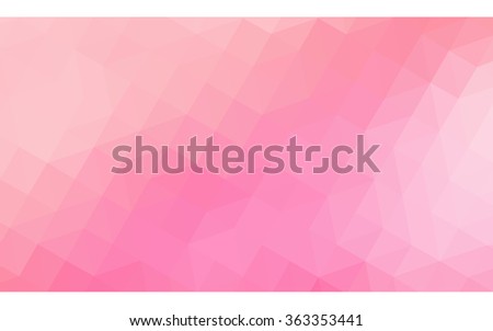 Pink polygonal illustration, which consist of triangles. Geometric background in Origami style with gradient. Triangular design for your business.