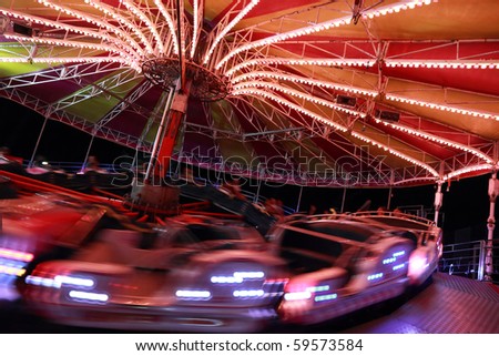 amusement park by night