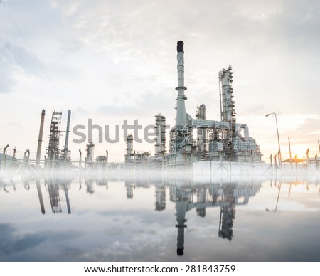 Petrochemical plant In the morning