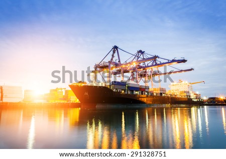 Trade Port at sunrise
