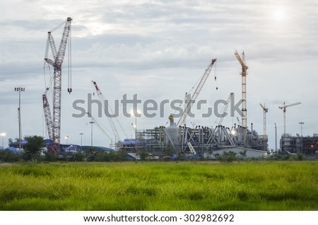 Construction Industry , Construction oil refinery , working site