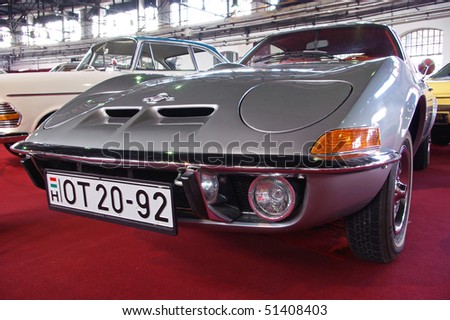 BudapestApril 16 1969'S TwoSeat ThreeSpeed Automatic Silver Opel Gt