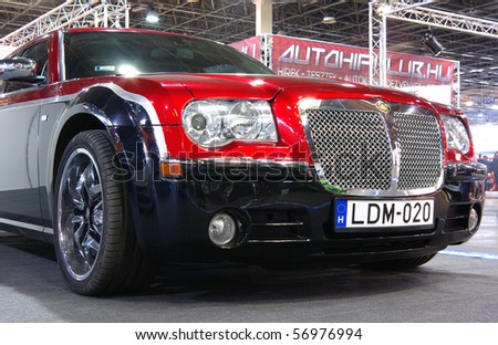 stock photo : BUDAPEST-MARCH 19: Special painted Chrysler 300c car on 
