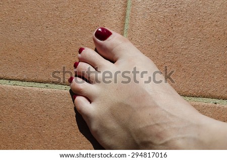 foot woman
