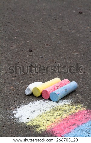 chalk, draw, color,coating, asphalt