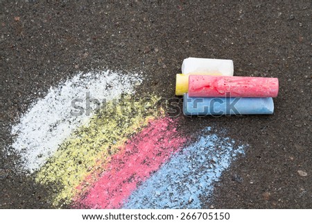 chalk, draw, color,coating, asphalt