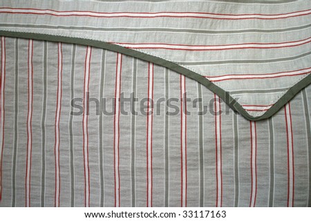 Vertical and horizontal bars on cloth