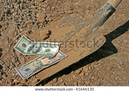 A find of money is in earth