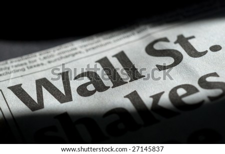 Wall Street Newspaper Headline