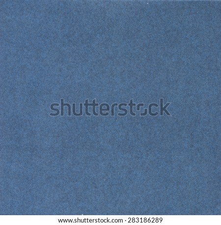 Coated fibrous blue paper