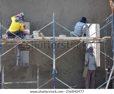 plasterer concrete worker