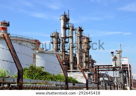 petrochemical industrial plant, Keihin Industrial Area, Kawasaki, Japan