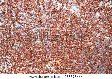 Abstract Vintage Dirty Iron Red Rust on Metal Plate for Texture Background