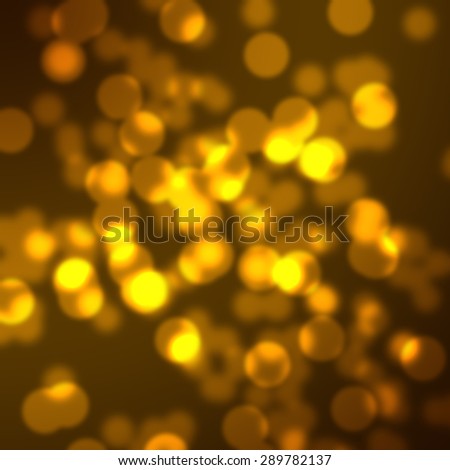 Abstract Golden Brown Glitter Bokeh Texture Background