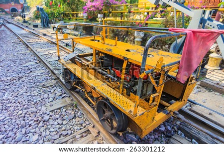 Maintenance railway on working