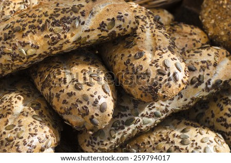 Brown bread with seeds