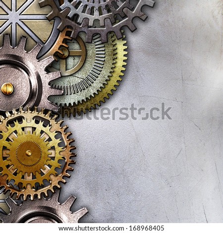 metallic gears background