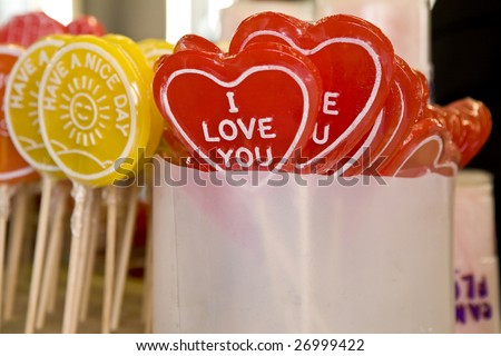 lollipop named - I love you