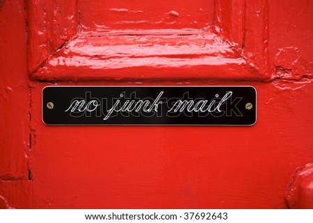 sign on door \
