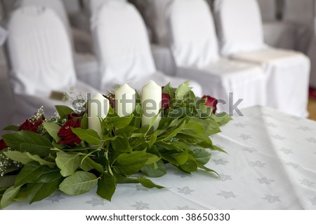 Bouquet of white roses for special occasion