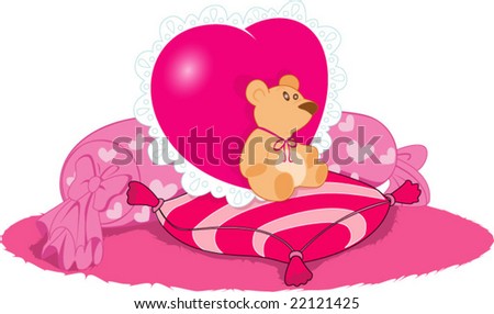 valentine teddy bear. Valentine day - Teddy bear