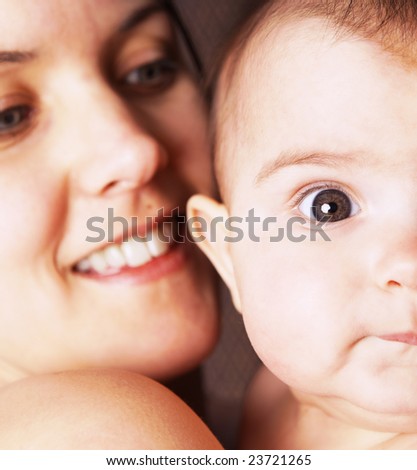 woman and baby