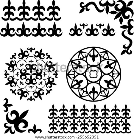 Asian Kazakh patterns Asian Kazakh patterns