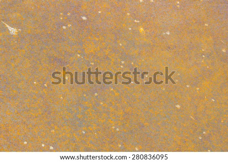 The rust on the metal background , The brown rust