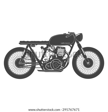 Old vintage motorcycle cafe racer theme Old vintage motorcycle cafe racer theme