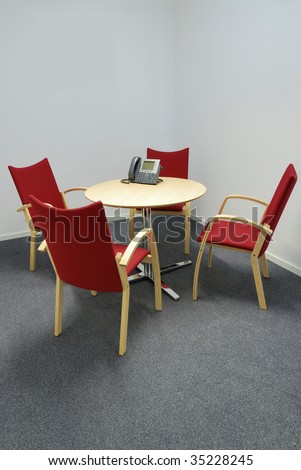 Small Conference table with four chairs