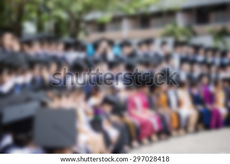 Graduation abstract blur background