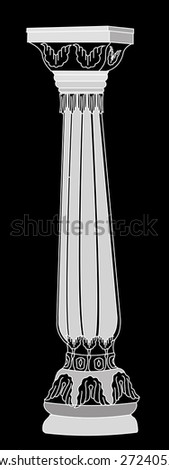 Ancient column vector illustration