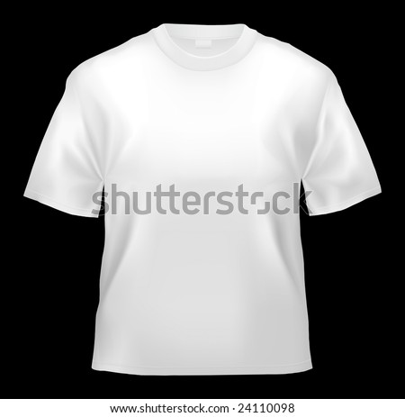 black t shirt template back. stock photo : Unisex T-shirt