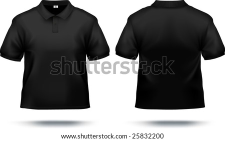 shirt template back. polo shirt design template