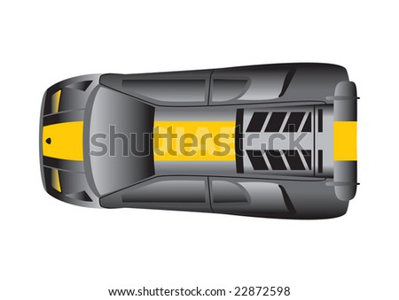 stock photo Black sport car top view illustration Save to a lightbox 