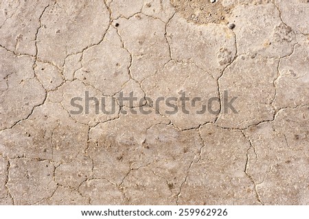Closeup of a dry sandy soil\
sand, earth, stones,