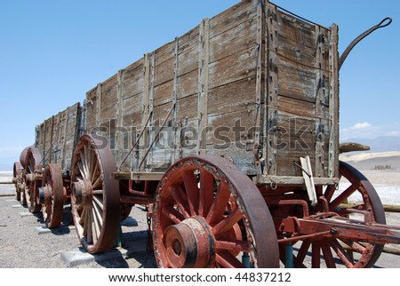 mule wagon - death valley - california