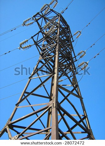 Power line ELECTRICITY PYLON AND POWER CABLES