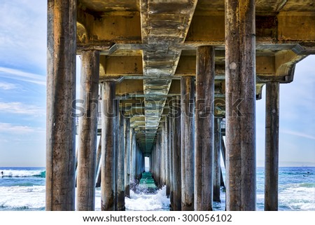 The Blues of the Ocean Pier