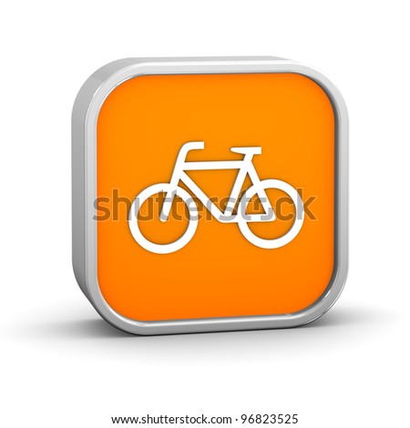 Bicycle sign on a white background. Part of a series.