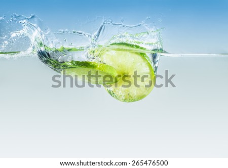 Lime in water