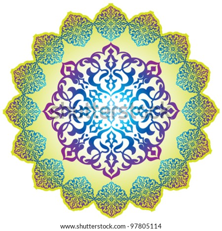 Vector Pattern on Arabic Pattern Background  Islamic Design Stock Vector 97805114