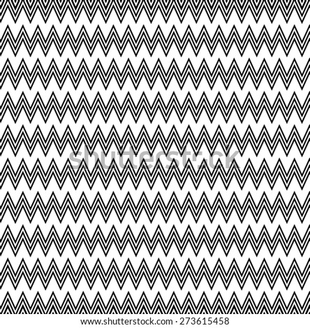 Zigzag pattern in black and white