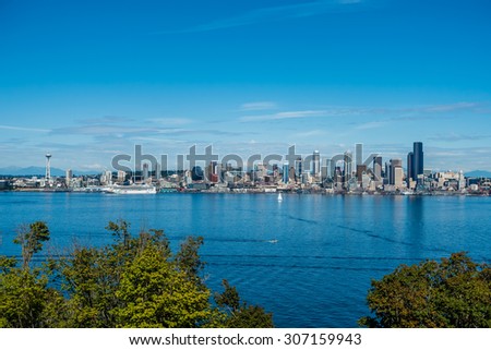 Port of Seattle signs lease agreement with Norwegian Cruise Lines to continue to operate out of the port for fifteen years. Location - Seattle, USA.  Date - 8/9/2015