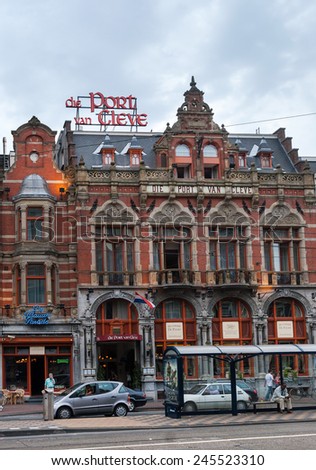 AMSTERDAM, NETHERLANDS - AUGUST 2, 2007: Die Port van Cleve, four star Hotel in centre of Amsterdam.