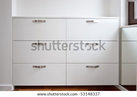 Modern white shoes cabinet
