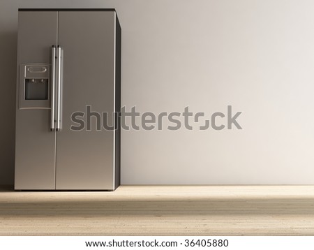 refrigerator to face a blank wall