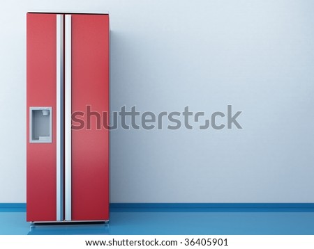 refrigerator to face a blank wall